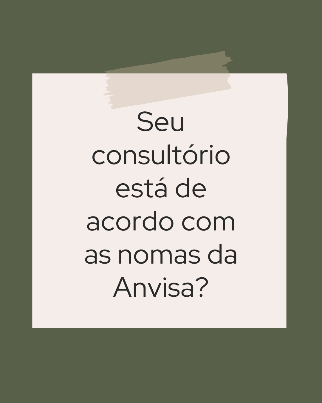 Seu consultório está de acordo com as normas da Anvisa?